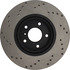 128.42080R by CENTRIC - Cross Drilled Rotor