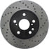 Centric 128.44088CL Disc Brake Rotor Sportstop Cryo Sport Drilled Rotor, Left