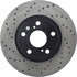 Centric 128.44088CR Disc Brake Rotor Sportstop Cryo Sport Drilled Rotor, Right