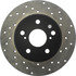 128.44161L by CENTRIC - Sport Cross Drilled Brake Rotor, Left