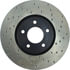 Centric 128.45078CL Disc Brake Rotor Sportstop Cryo Sport Drilled Rotor, Left