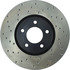 Centric 128.45078R Disc Brake Rotor Cross Drilled Rotor