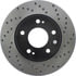 Centric 128.46061CL Disc Brake Rotor Sportstop Cryo Sport Drilled Rotor, Left
