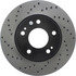 128.46061R by CENTRIC - Sport Cross Drilled Brake Rotor, Right