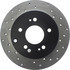 128.46072L by CENTRIC - Sport Cross Drilled Brake Rotor, Left