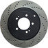 128.46075R by CENTRIC - Sport Cross Drilled Brake Rotor, Right