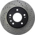 Centric 128.51015CL Disc Brake Rotor Sportstop Cryo Sport Drilled Rotor, Left