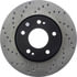 Centric 128.51015CR Disc Brake Rotor Sportstop Cryo Sport Drilled Rotor, Right