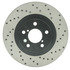 Centric 128.47018L Disc Brake Rotor Cross Drilled Rotor