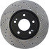 128.51020L by CENTRIC - Sport Cross Drilled Brake Rotor, Left