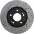 128.51020R by CENTRIC - Sport Cross Drilled Brake Rotor, Right