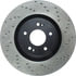 Centric 128.51036CL Disc Brake Rotor Sportstop Cryo Sport Drilled Rotor, Left