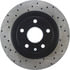 Centric 128.58004CR Disc Brake Rotor Sportstop Cryo Sport Drilled Rotor, Right