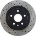 Centric 128.58004L Disc Brake Rotor Cross Drilled Rotor