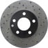 Centric 128.61041CL Disc Brake Rotor Sportstop Cryo Sport Drilled Rotor, Left