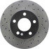 Centric 128.61041R Disc Brake Rotor Cross Drilled Rotor