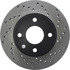 128.61048L by CENTRIC - Cross Drilled Rotor