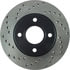 Centric 128.61061R Disc Brake Rotor Cross Drilled Rotor