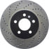 Centric 128.61072CR Disc Brake Rotor Sportstop Cryo Sport Drilled Rotor, Right
