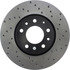 Centric 128.61088CL Disc Brake Rotor Sportstop Cryo Sport Drilled Rotor, Left