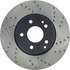 128.35058L by CENTRIC - Cross Drilled Rotor