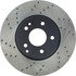 128.35058R by CENTRIC - Cross Drilled Rotor