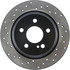 128.35098R by CENTRIC - Sport Cross Drilled Brake Rotor, Right