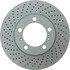 128.37088 by CENTRIC - Centric Premium OE Style Drilled Brake Rotor