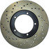 Centric 128.37018R Disc Brake Rotor Cross Drilled Rotor