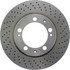 128.37028 by CENTRIC - Premium OE Style Drilled Brake Rotor