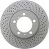 128.37037 by CENTRIC - Centric Premium OE Style Drilled Brake Rotor