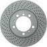 128.37040 by CENTRIC - Premium OE Style Drilled Brake Rotor