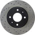 Centric 128.39027L Disc Brake Rotor Cross Drilled Rotor