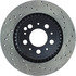 128.39033L by CENTRIC - Sport Cross Drilled Brake Rotor, Left