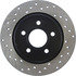 128.39039R by CENTRIC - Cross Drilled Rotor