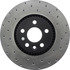 128.39042L by CENTRIC - Cross Drilled Rotor