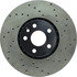 128.39046L by CENTRIC - Cross Drilled Rotor