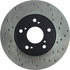 128.40036L by CENTRIC - Cross Drilled Rotor