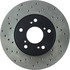 128.40036R by CENTRIC - Cross Drilled Rotor