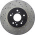 128.40046L by CENTRIC - Cross Drilled Rotor