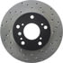 Centric 128.40056CL Disc Brake Rotor Sportstop Cryo Sport Drilled Rotor, Left