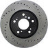 Centric 128.40057L Disc Brake Rotor Cross Drilled Rotor