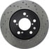 Centric 128.40064CL Disc Brake Rotor Sportstop Cryo Sport Drilled Rotor, Left