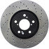 128.40071L by CENTRIC - Cross Drilled Rotor