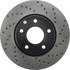 Centric 128.42071L Disc Brake Rotor Cross Drilled Rotor