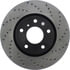 Centric 128.42074CL Disc Brake Rotor Sportstop Cryo Sport Drilled Rotor, Left