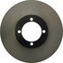 120.34002 by CENTRIC - Disc Brake Rotor - Front, 10.07 in. OD, Solid Design, 4 Bolt Holes, Coated Finish