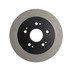 120.40068 by CENTRIC - Disc Brake Rotor - Rear, 11.0 in. O.D, Solid Design, 5 Lugs, Coated Finish