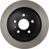 120.61107 by CENTRIC - Disc Brake Rotor - Rear, 12.44 in. OD, Solid Design, 5 Lug Holes, Coated Finish