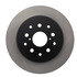 120.44090 by CENTRIC - Disc Brake Rotor - Rear, 12.0 in. O.D, Solid Design, 5 Lugs, Coated Finish